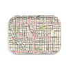 Lincoln Square Map Medium Melamine Tray Daisy Mae Designs Home - Decorative Trays, Plates, & Bowls