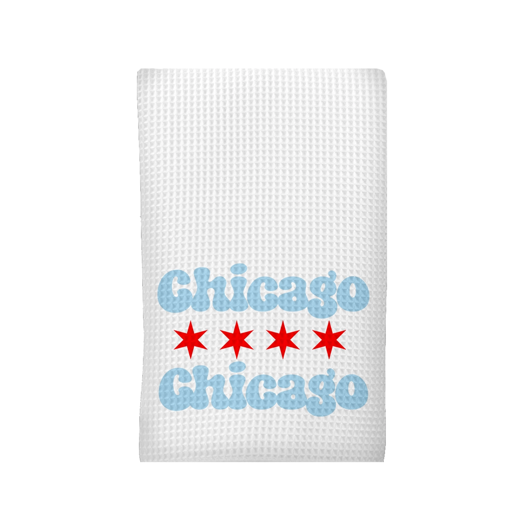 Lettering Chicago Tea Towel Daisy Mae Designs Home - Kitchen & Dining - Kitchen Cloths & Dish Towels