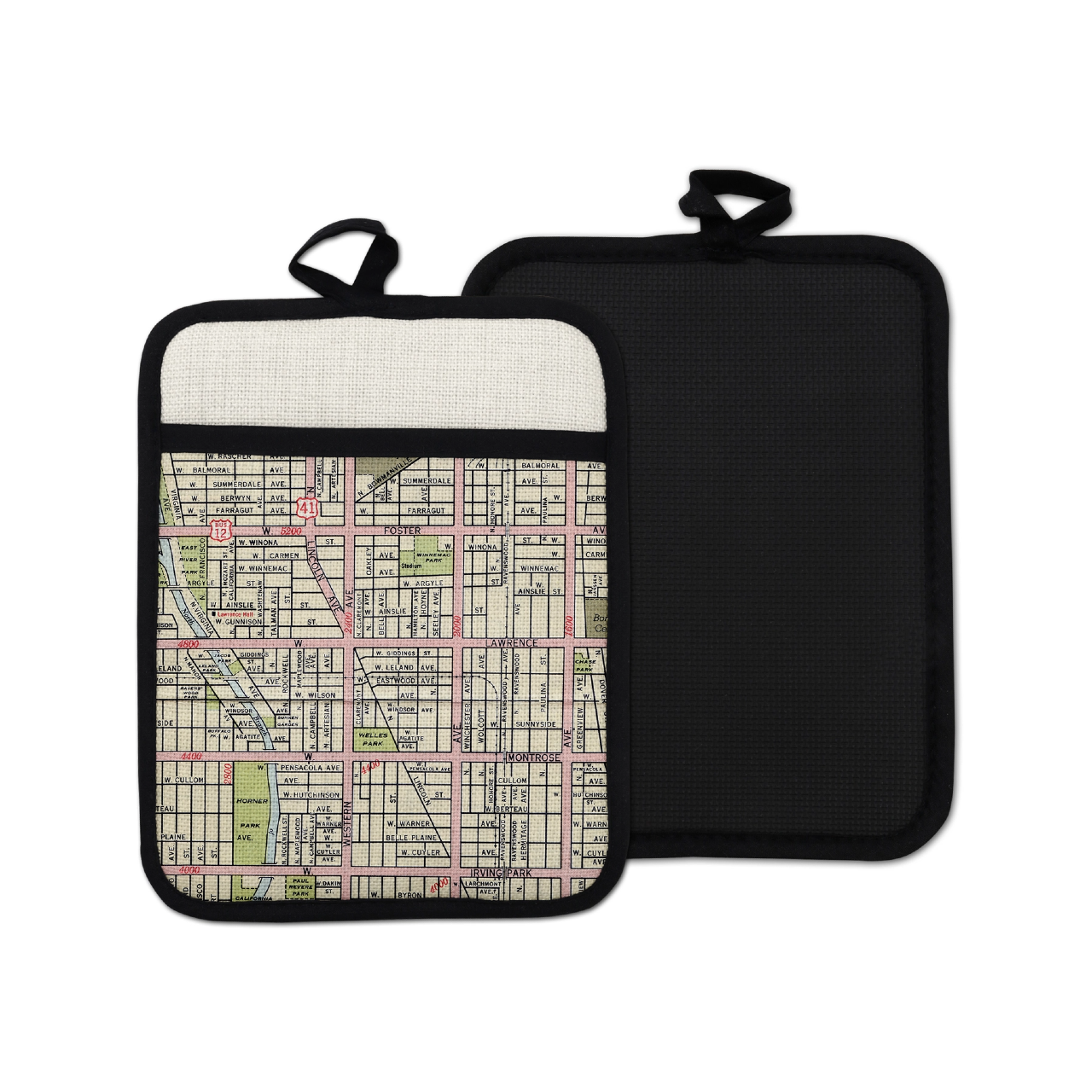 Lincoln Square Map Pot Holder – Urban General Store