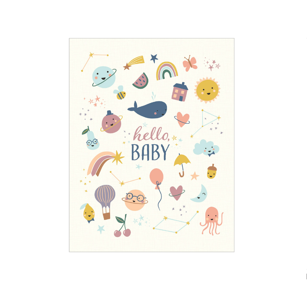 DES CARD BABY WHALEY CUTE ICONS Design Design Cards - Baby