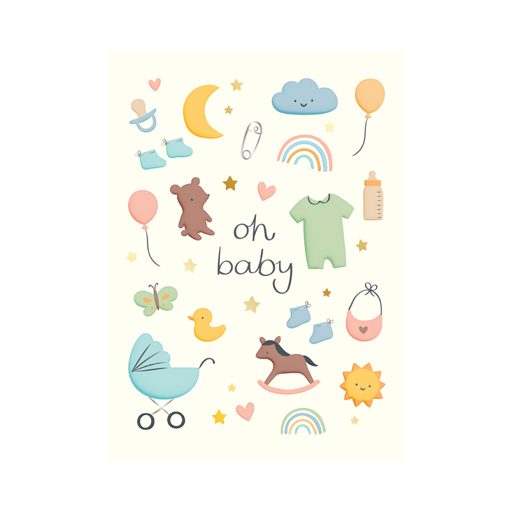 Oh Baby Baby Card Design Design Cards - Baby