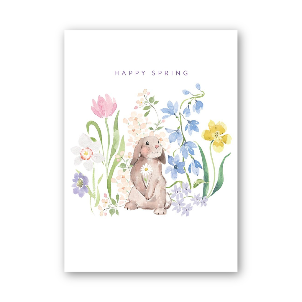 Bunny Holiday Daisy Easter Card Design Design Cards - Holiday - Easter