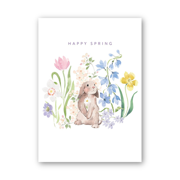 Bunny Holiday Daisy Easter Card Design Design Cards - Holiday - Easter