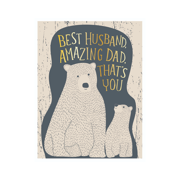Bear Pair Father's Day Card Design Design Cards - Holiday - Father's Day