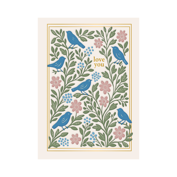 Love Chirps Anniversary Card Design Design Cards - Love - Anniversary