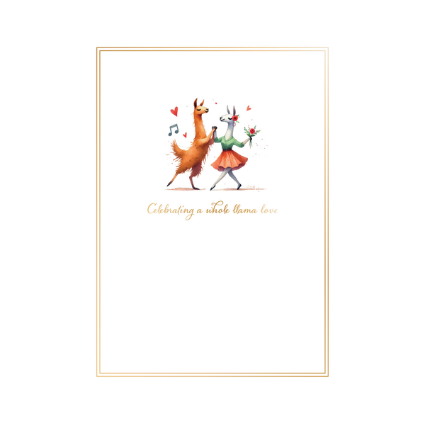 Whole Llama Love Anniversary Card Design Design Cards - Love - Anniversary