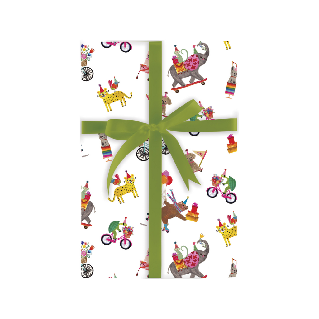 ANIMALS Birthday Menagerie Gift Wrap Rolls Design Design Gift Wrap & Packaging