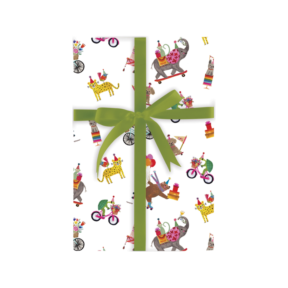 Birthday Menagerie Gift Wrap Rolls Urban General Store