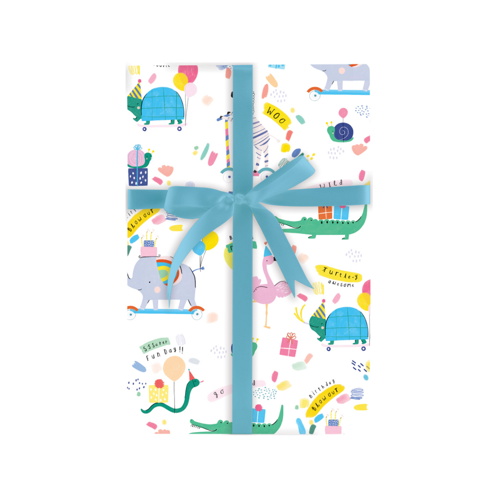 ASSORTED ANIMALS Bust A Move Animal and Flamingo Gift Wrap Rolls Design Design Gift Wrap & Packaging