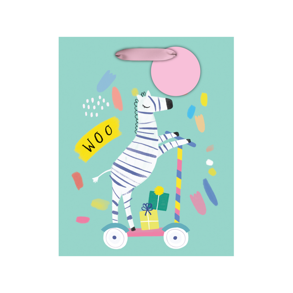 Gift Bag MD Bust A Move Zebra Gift Bag Design Design Gift Wrap & Packaging
