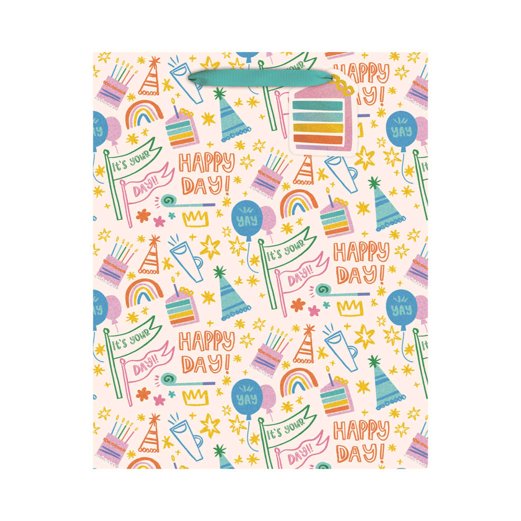 LG Happy Day Doodles Gift Bag Design Design Gift Wrap & Packaging - Gift Bags