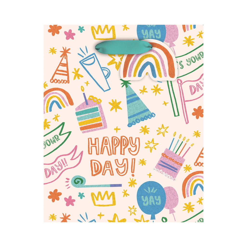 SM Happy Day Doodles Gift Bag Design Design Gift Wrap & Packaging - Gift Bags