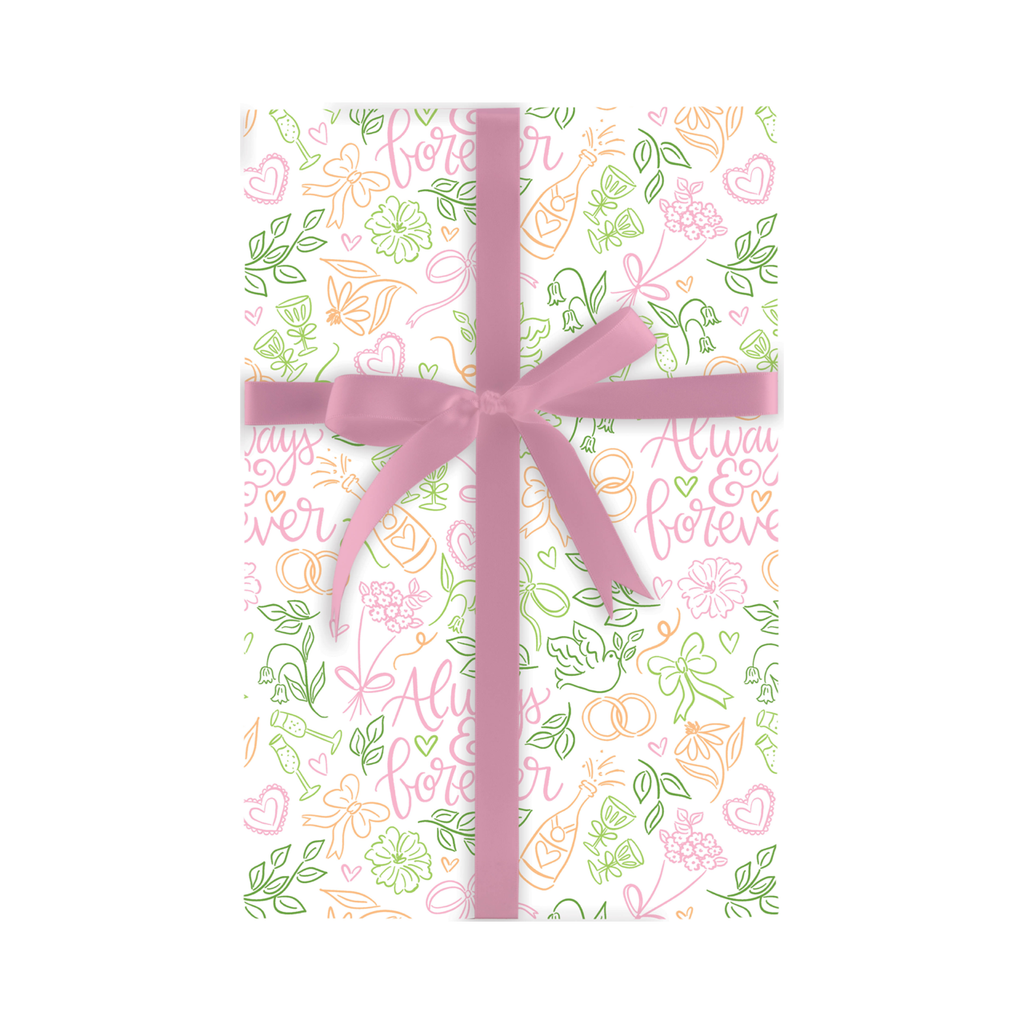 Always and Forever Gift Wrap Roll Design Design Gift Wrap & Packaging - Gift Wrap