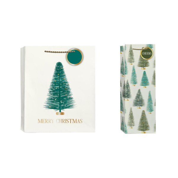 Brush Trees Holiday Gift Bags Design Design Gift Wrap & Packaging - Holiday - Christmas - Gift Bags