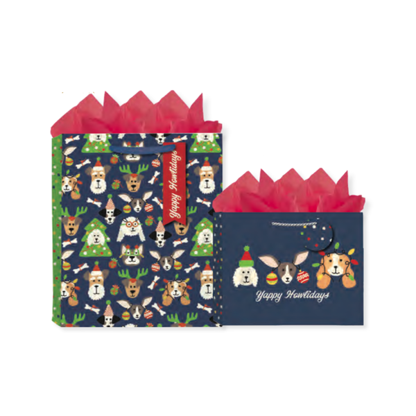 DDH GIFT BAG  YAPPY HOWLIDAYS Design Design Gift Wrap & Packaging - Holiday - Christmas - Gift Bags