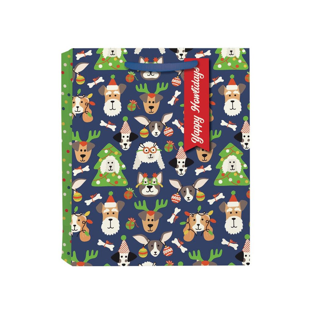 LARGE DDH GIFT BAG  YAPPY HOWLIDAYS Design Design Gift Wrap & Packaging - Holiday - Christmas - Gift Bags