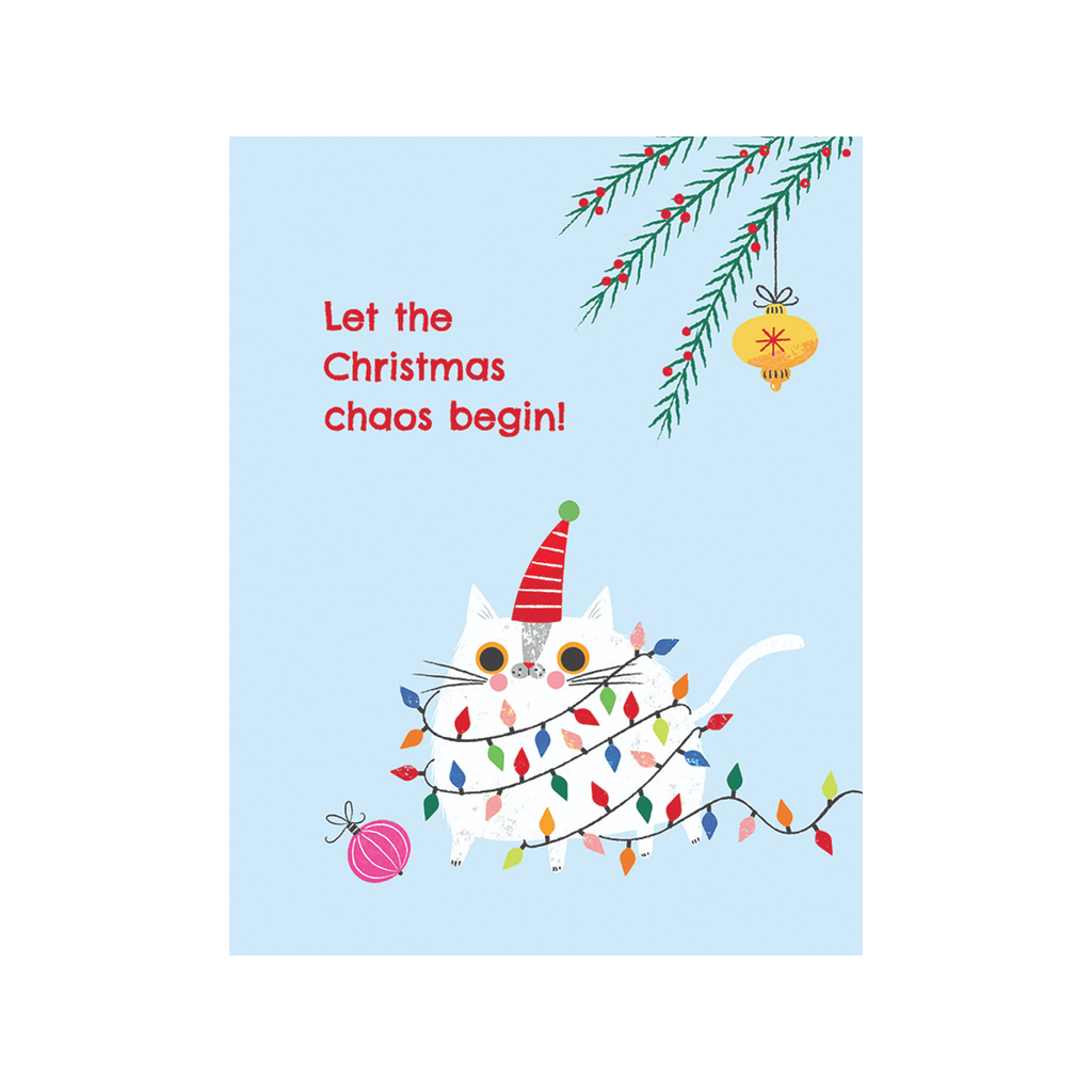 Christmas Chaos Cat Christmas Card - Boxed Set Design Design Holiday Cards - Boxed Cards - Holiday - Christmas