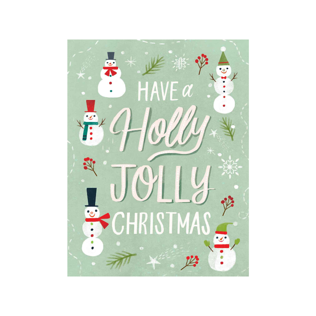 Holly Jolly Frosty Holiday Cards - Boxed Design Design Holiday Cards - Boxed Cards - Holiday - Christmas