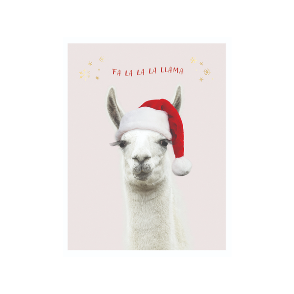 Llama Wish You Christmas Card - Boxed Set Design Design Holiday Cards - Boxed Cards - Holiday - Christmas