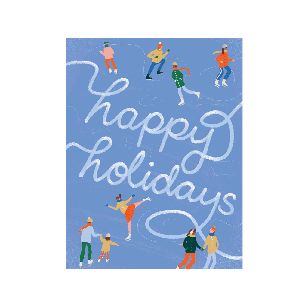Holiday Skaters Holiday Cards - Boxed Design Design Holiday Cards - Boxed Cards - Holiday - Happy Holidays