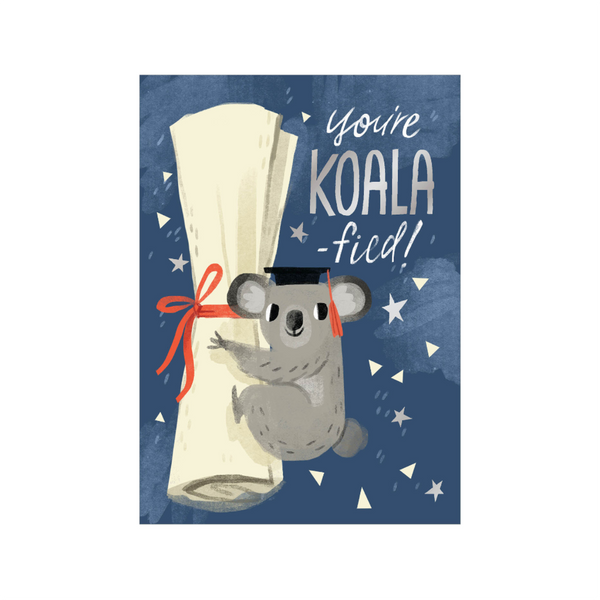 You're KOALA-fied Graduation Card Design Design Holiday Cards - Graduation