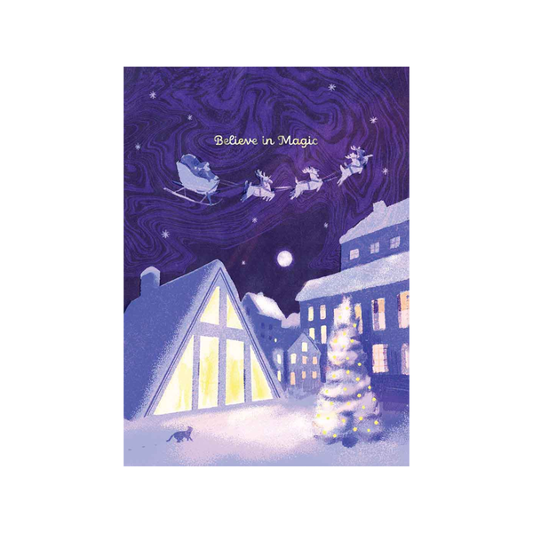 Believe in Magic Christmas Greeting Card Design Design Holiday Cards - Holiday - Christmas