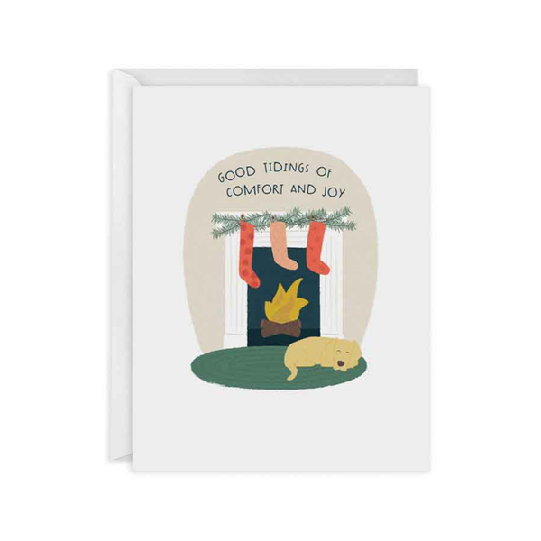 Fireplace Christmas Greeting Card Design Design Holiday Cards - Holiday - Christmas