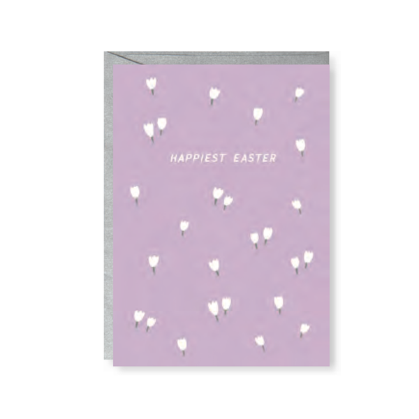 Happiest Easter Tulips Easter Card Design Design Holiday Cards - Holiday - Easter