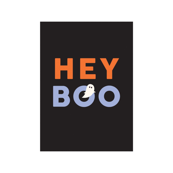 Hey Boo Halloween Card Design Design Holiday Cards - Holiday - Halloween