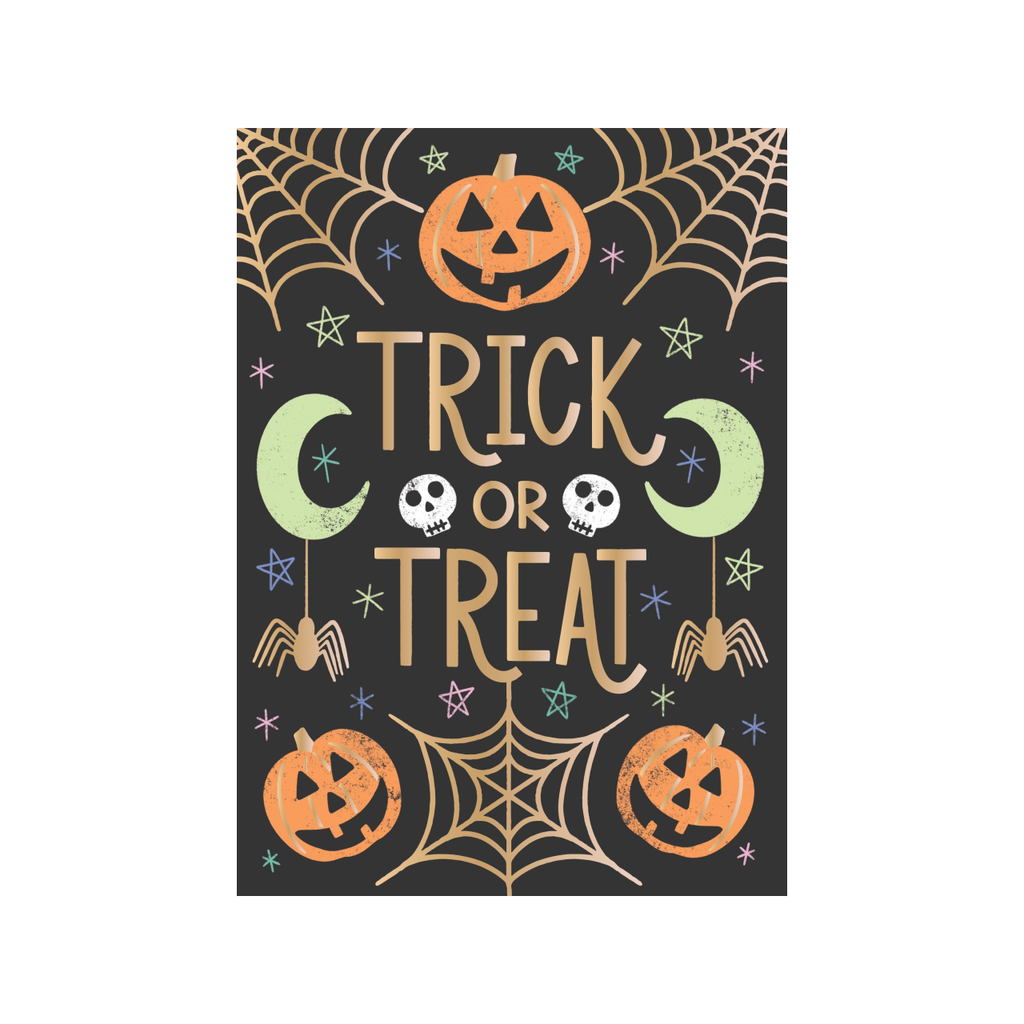 Starry Spooky Greetings Halloween Card Design Design Holiday Cards - Holiday - Halloween