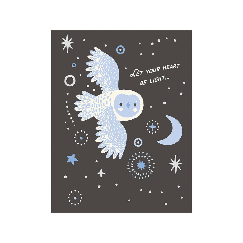 Winter Solstice Owl Holiday Card Design Design Holiday Cards - Holiday - Happy Holidays