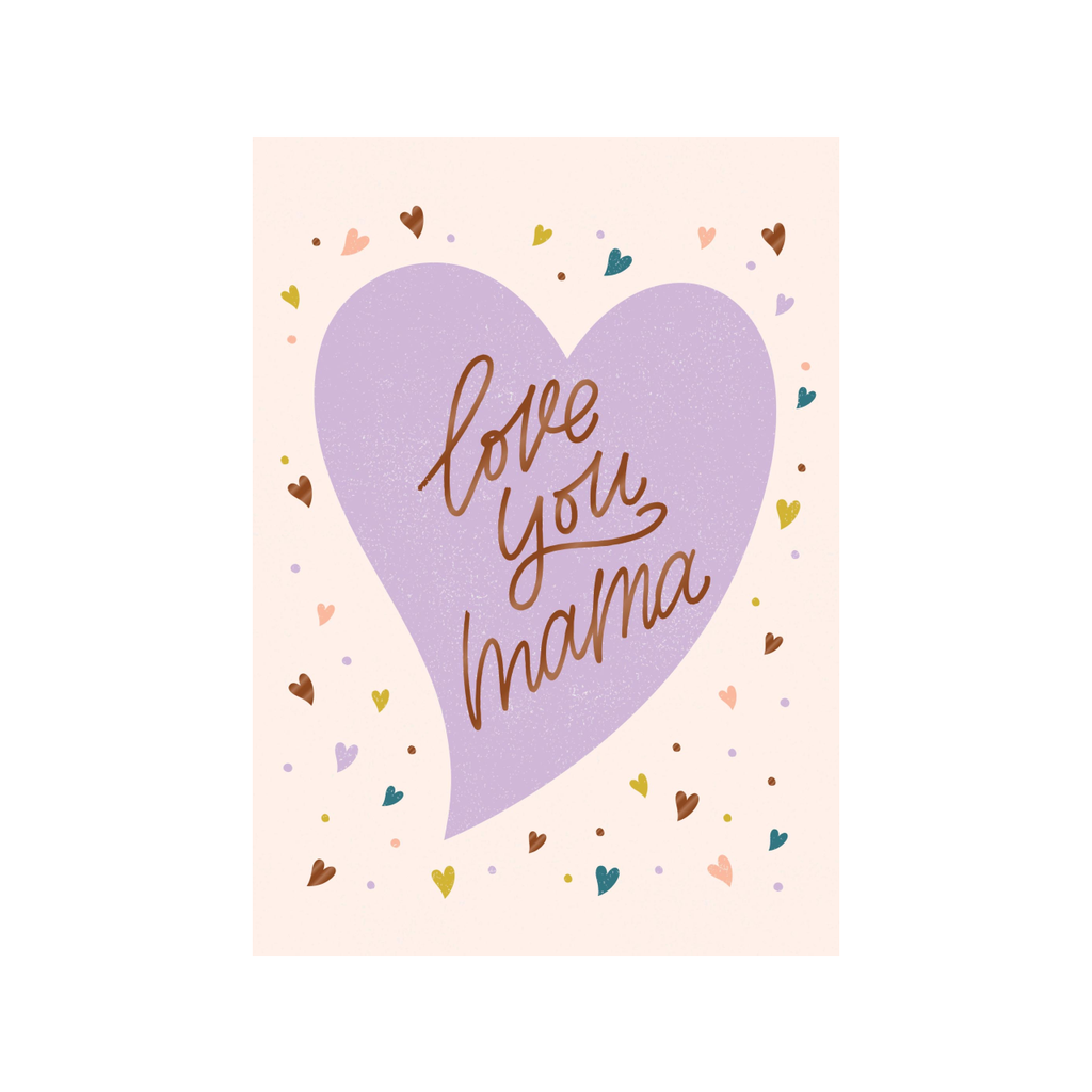 Love You Mama Mother's Day Card Design Design Holiday Cards - Holiday - Mother's Day