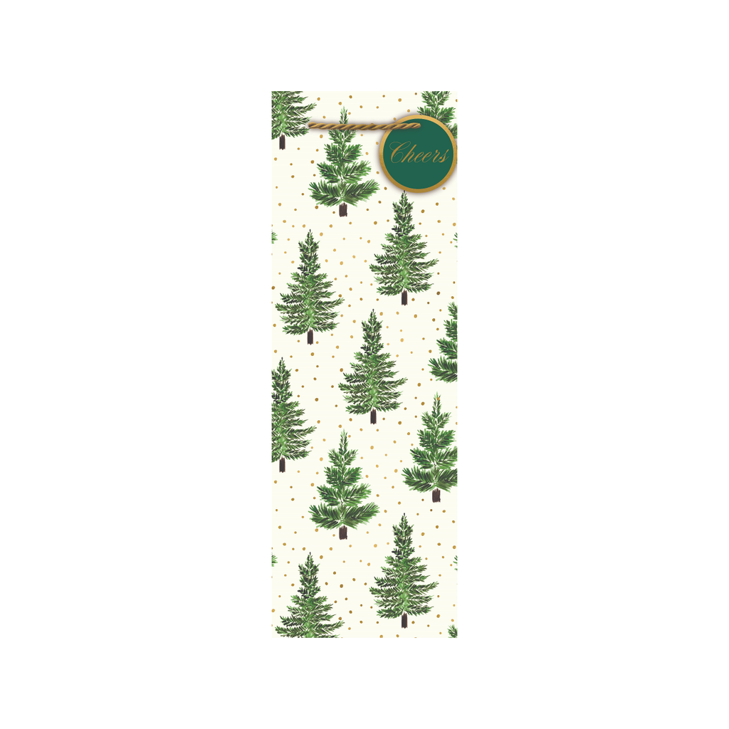 Bottle Pine Botanical Gift Bags Design Design Holiday Gift Wrap & Packaging - Holiday - Christmas - Gift Bags