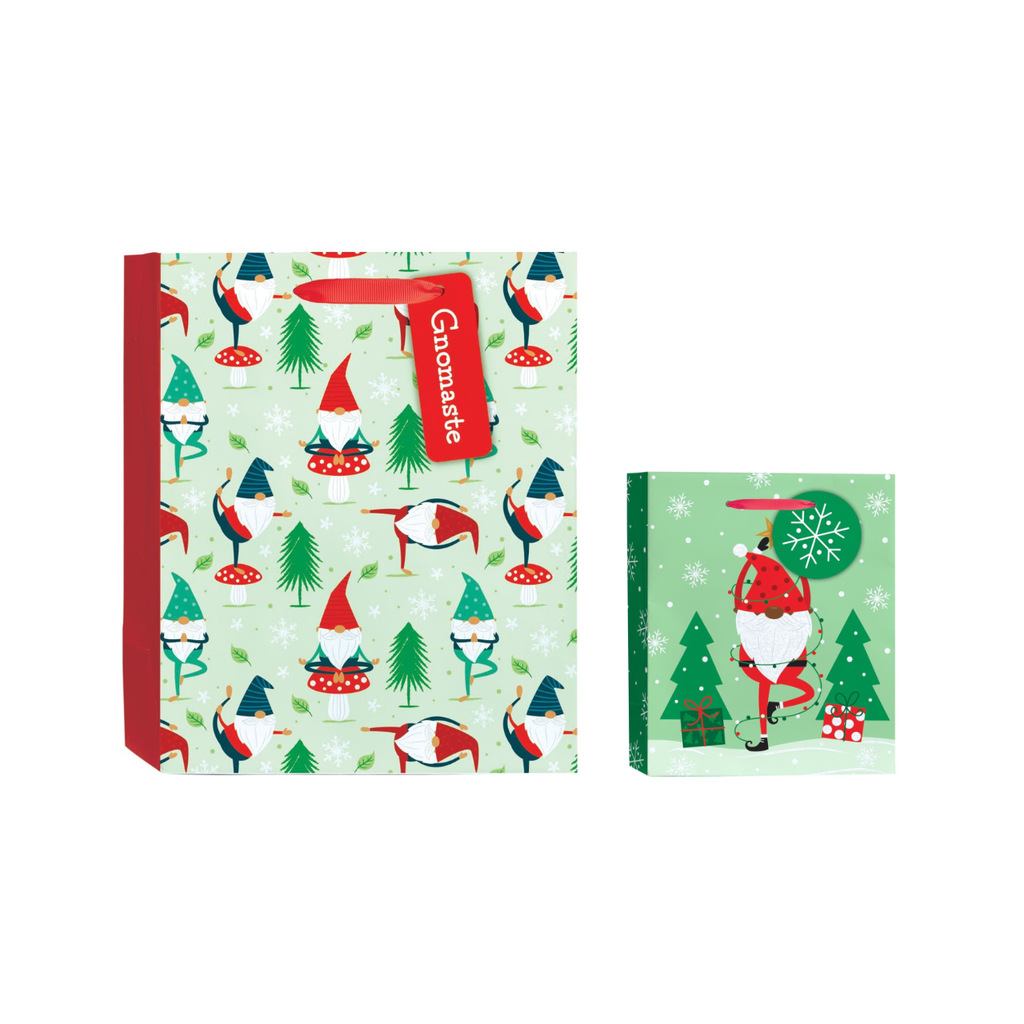 Gnomaste Gnomes Holiday Gift Bags Design Design Holiday Gift Wrap & Packaging - Holiday - Christmas - Gift Bags