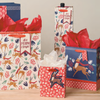 Joyful Prancer-Merry Gift Bag - Large Design Design Holiday Gift Wrap & Packaging - Holiday - Christmas - Gift Bags
