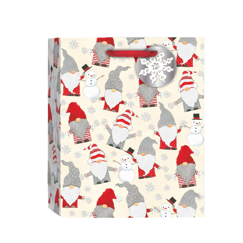 MEDIUM Winter Gnomes Holiday Gift Bags Design Design Holiday Gift Wrap & Packaging - Holiday - Christmas - Gift Bags