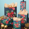Poinsettia Gift Bag - Bottle Design Design Holiday Gift Wrap & Packaging - Holiday - Christmas - Gift Bags