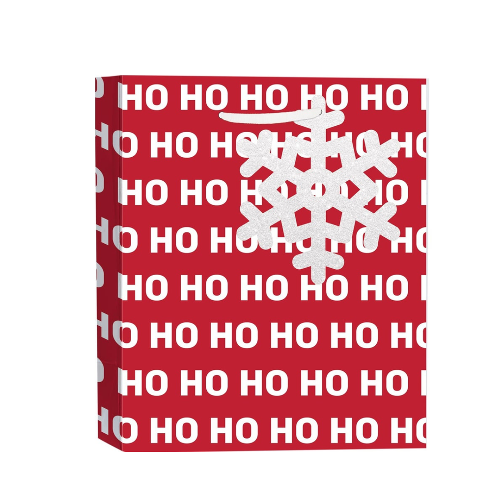 SMALL No Peeking - Ho Ho Ho From Santa Holiday Gift Bags Design Design Holiday Gift Wrap & Packaging - Holiday - Christmas - Gift Bags