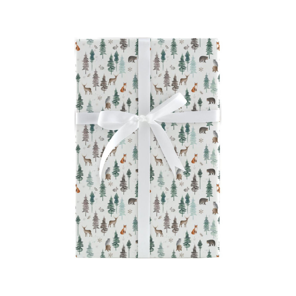 DDH GIFT WRAP ROLL ELEGANT TREES Design Design Holiday Gift Wrap & Packaging - Holiday - Christmas - Gift Wrap