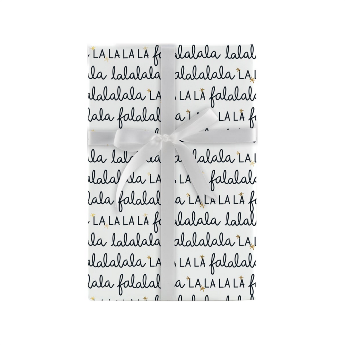 Script Fa La La La Holiday Jumbo Gift Wrap Roll โ Urban General Store