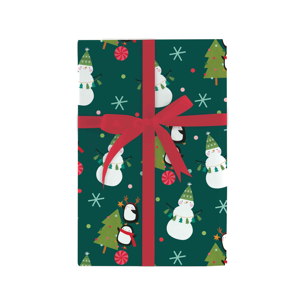 Frosty Penguin Pals Gift Wrap Roll Design Design Holiday Gift Wrap & Packaging - Holiday - Christmas - Gift Wrap
