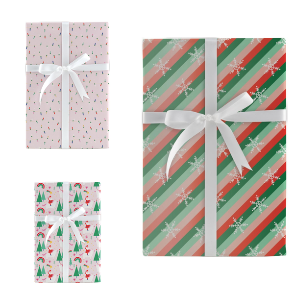 Rainbow Unicorn Holiday Gift Wrap Design Design Holiday Gift Wrap & Packaging - Holiday - Christmas - Gift Wrap