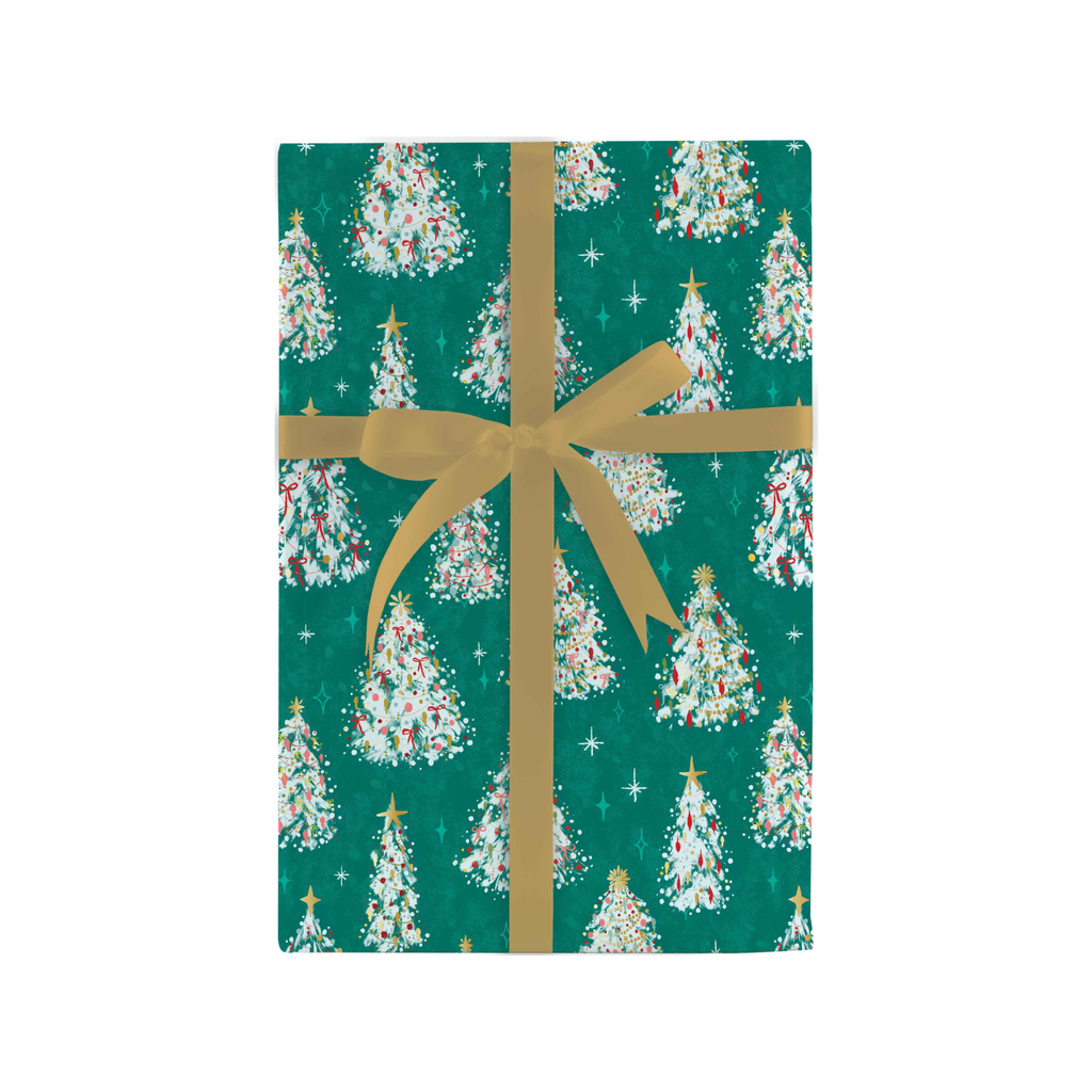 Vintage Tree Gift Wrap Roll Design Design Holiday Gift Wrap & Packaging - Holiday - Christmas - Gift Wrap