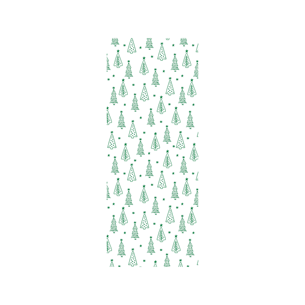 Green Trees on White Tissue Paper Design Design Holiday Gift Wrap & Packaging - Holiday - Christmas - Tissue Paper