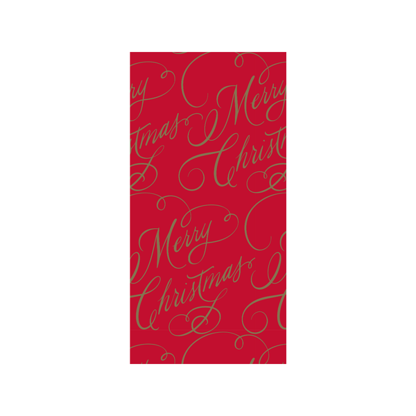 Merry Christmas Classic Script Tissue Paper Design Design Holiday Gift Wrap & Packaging - Holiday - Christmas - Tissue Paper