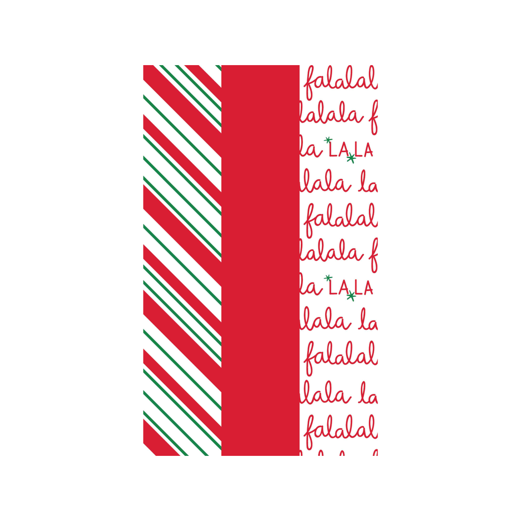 Red Fa La La La Tissue Paper Design Design Holiday Gift Wrap & Packaging - Holiday - Christmas - Tissue Paper