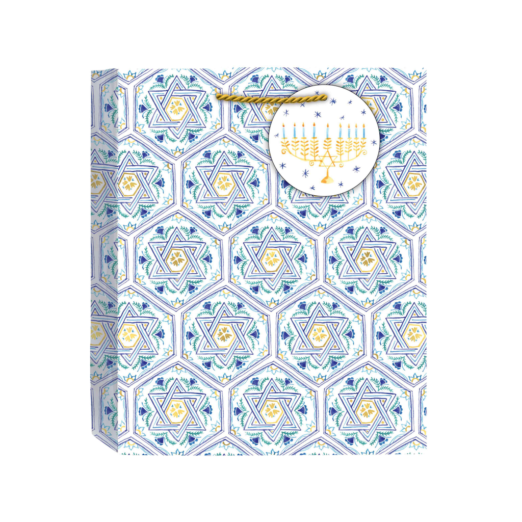 Medium Elegant Hanukkah Gift Bag - Medium Design Design Holiday Gift Wrap & Packaging - Holiday - Hanukkah - Gift Bags