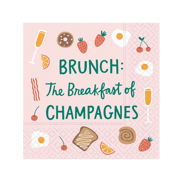Brunch: Breakfast Of Champagnes Beverage Napkins Design Design Home - Barware - Cocktail Napkins