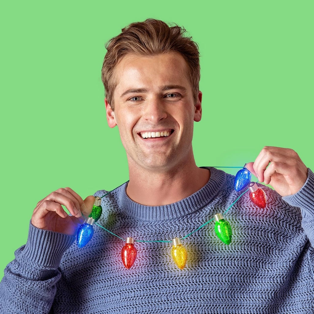 Jumbo Flashing Holiday Necklace DM Merchandising Apparel & Accessories