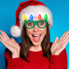 Lotsa Lites! Jumbo Flashing Holiday Glasses DM Merchandising Apparel & Accessories